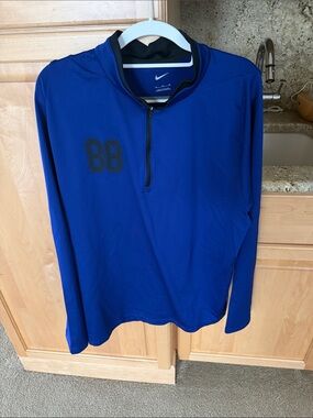 Nike Blue Mecum Car Auctions NASCAR Quarter-Zip Pullover with Black '88 Accent
